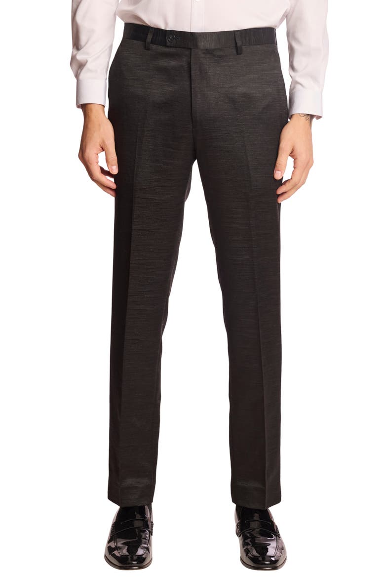 Slim Fit Sloane Tuxedo Pants, Main, color, BLACK JACQUARD