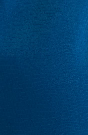 Mia Embossed Faux Leather Sleeveless Minidress