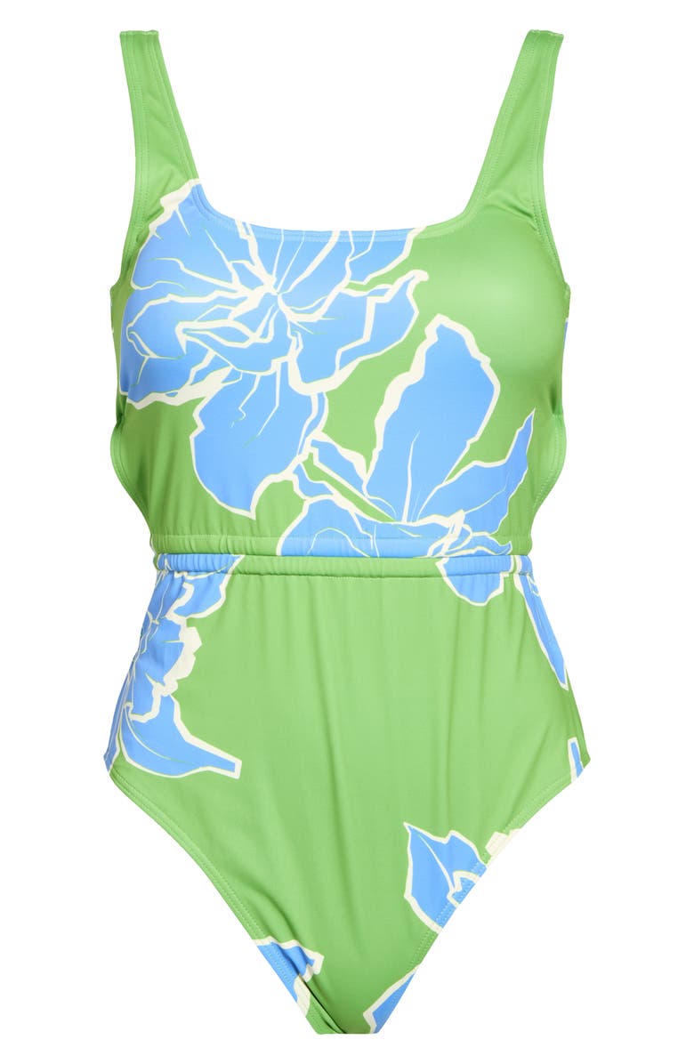 Hutch Mendes One-Piece Swimsuit, Alternate, color, Green