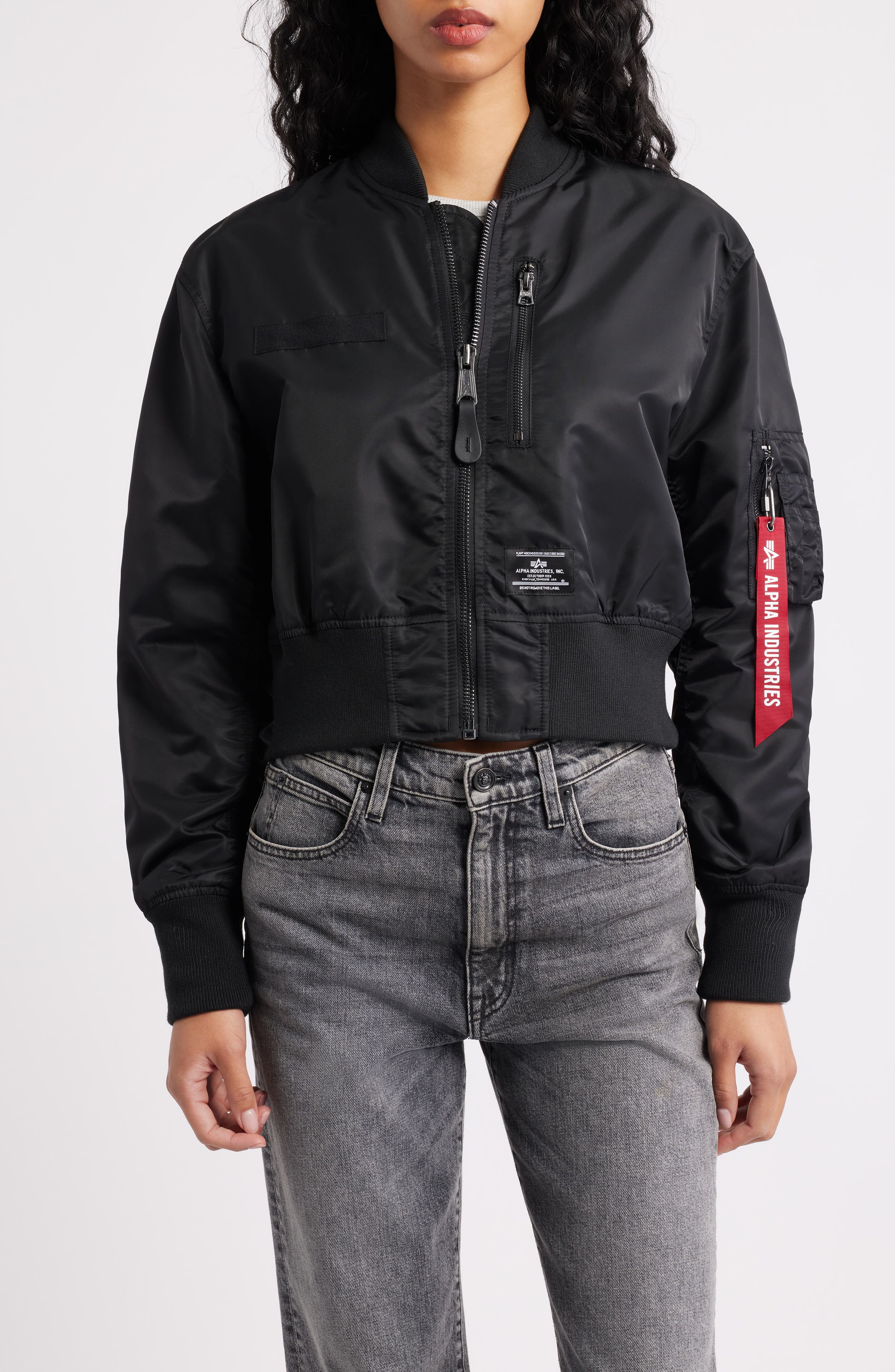 L-2B Gen Crop Flight Jacket (Women) | Nordstrom