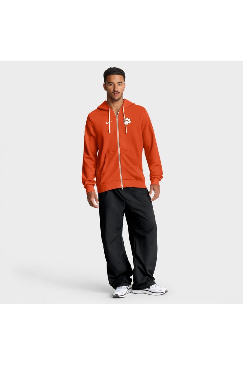 Men's Nike Orange Clemson Tigers 2025 Sideline Standard Issue Dri-FIT Full-Zip Hoodie, Alternate, color, Orange