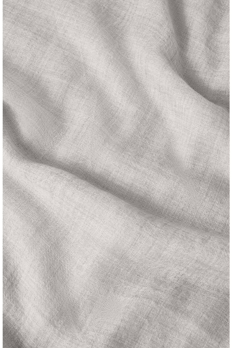 Cashmere and silk scarf, Alternate, color, Light Grey
