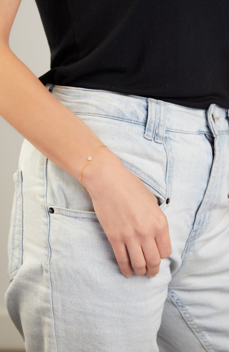 Bony Levy Icons Mini Diamond Heart Bracelet, Alternate, color, 