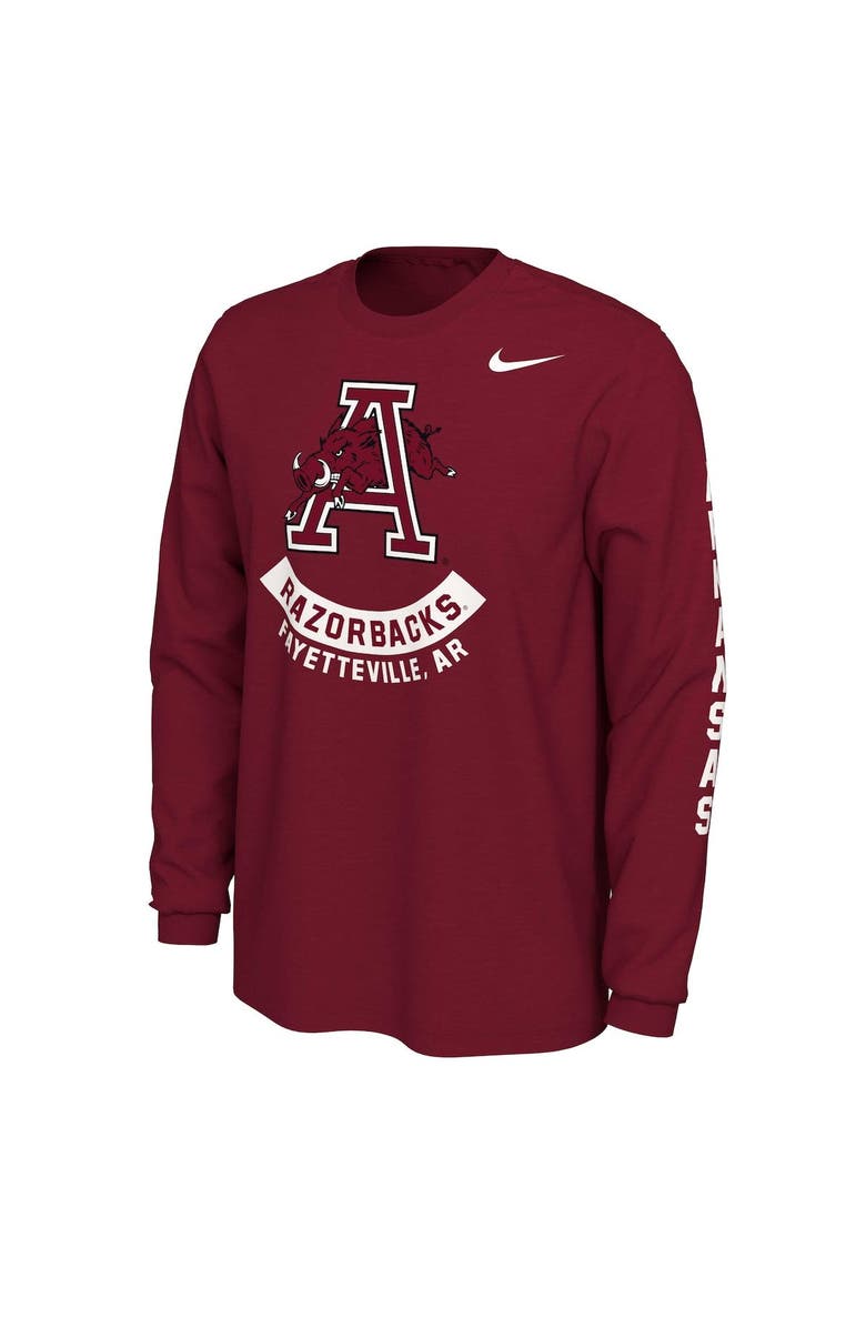 Nike Men's Nike Cardinal Arkansas Razorbacks Team Vault Logo T-Shirt, Alternate, color, 