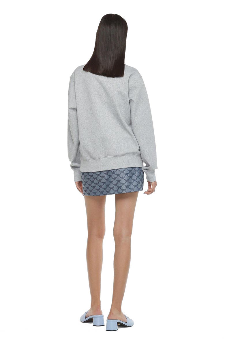 MCM Laurel Logo Ponte Sweatshirt, Alternate, color, 