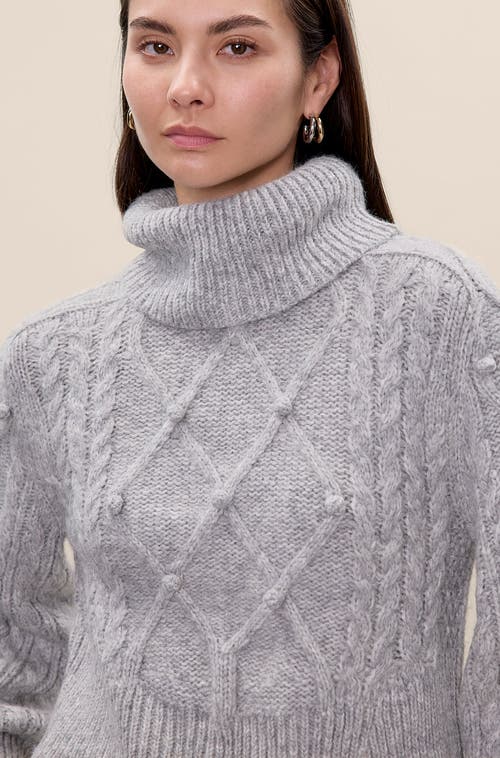 Rebecca Taylor Petra Sweater In Gray