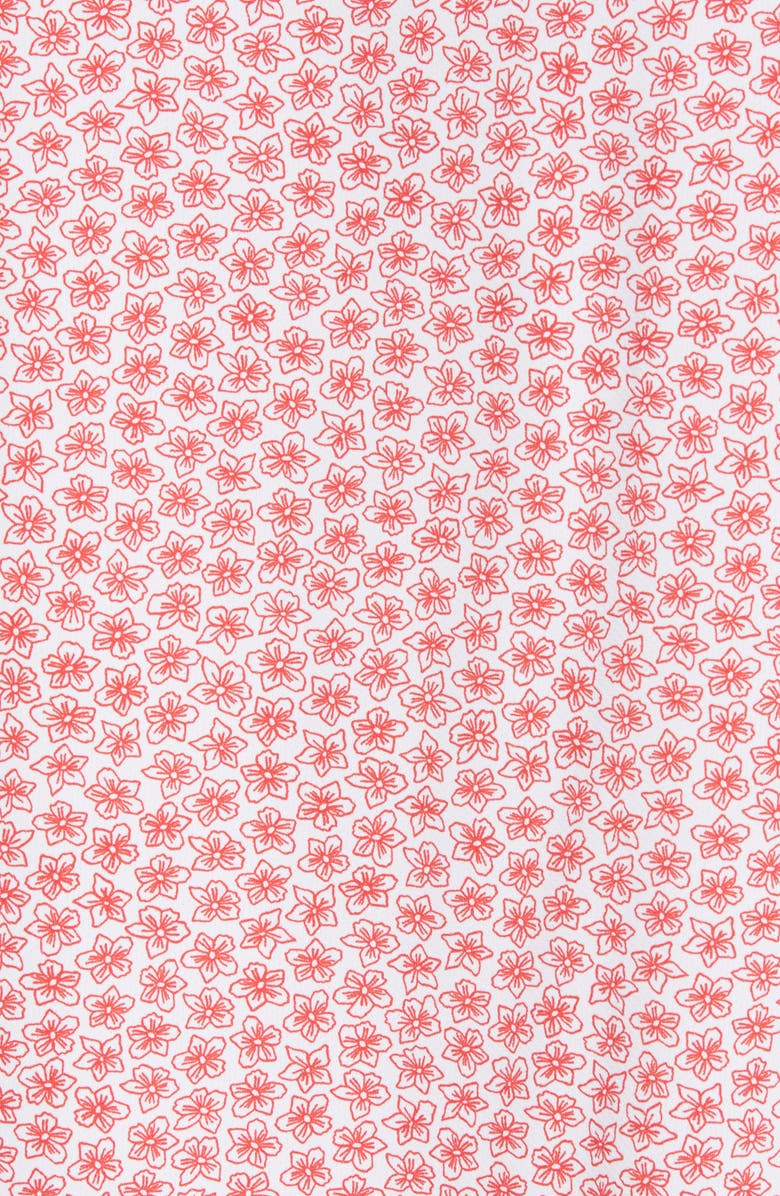 BOSS Robb Floral Print Short Sleeve Stretch Button-Up Shirt, Alternate, color, 