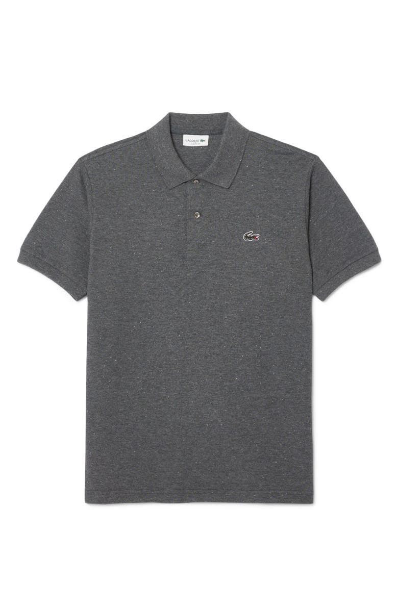 Lacoste Classic Fit Cotton Blend Polo, Alternate, color, Bitume Neps