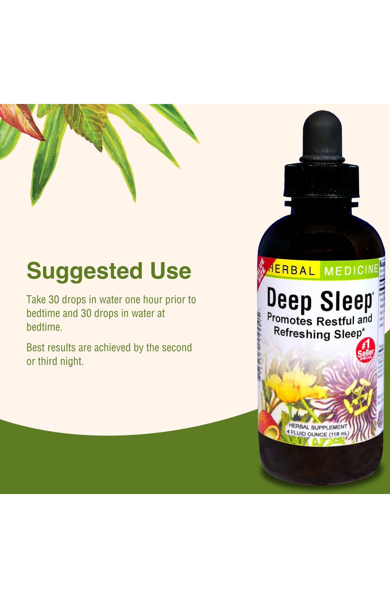 Herbs Etc. Deep Sleep Herbal Liquid Sleep Aid, 4 oz, Alternate, color, 