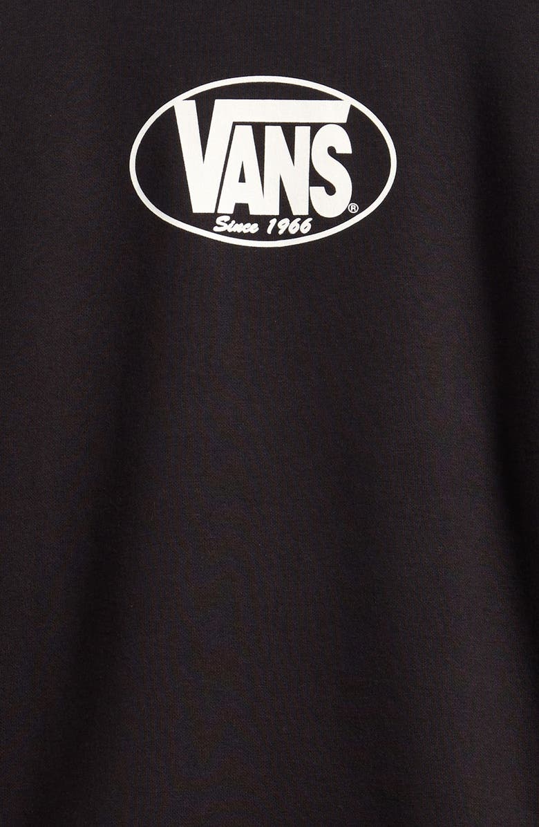 Vans Kids' Classic Oval Logo Crewneck Sweatshirt, Alternate, color, Black