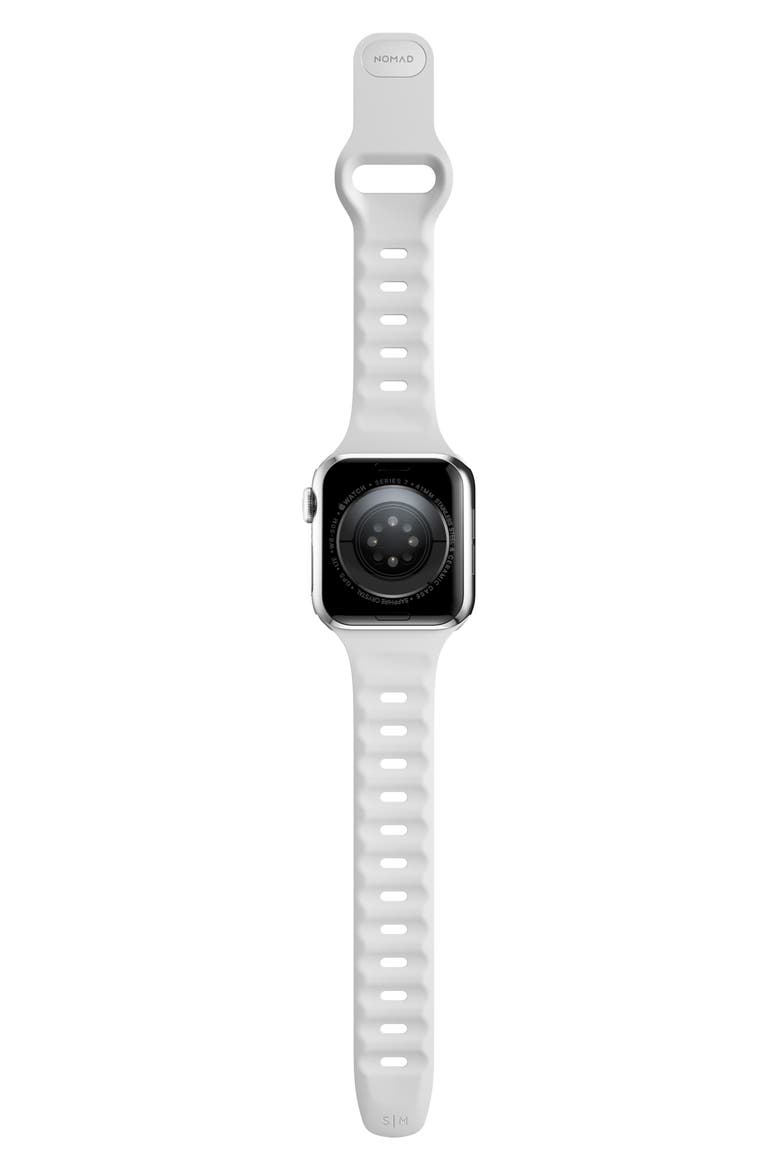 Sport Slim FKM Rubber 41mm Apple Watch® Watchband, Alternate, color, WHITE