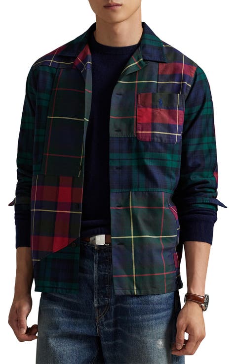 Classic Fit Patchwork Oxford Camp Shirt