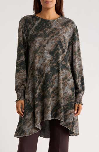 PATRIZIA LUCA Long Sleeve Hacci Tunic Top