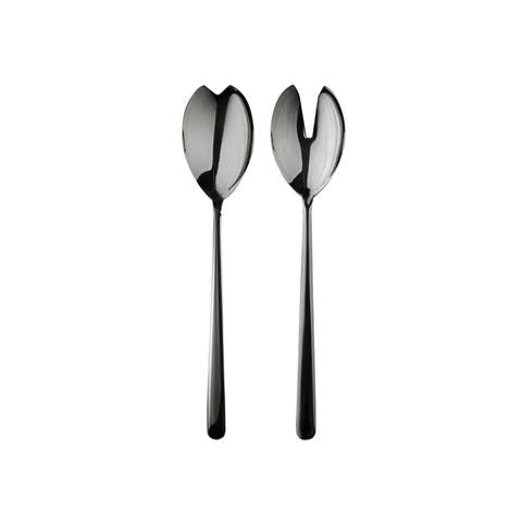 Linea Black Gold Salad Serving Set - 2 Pieces