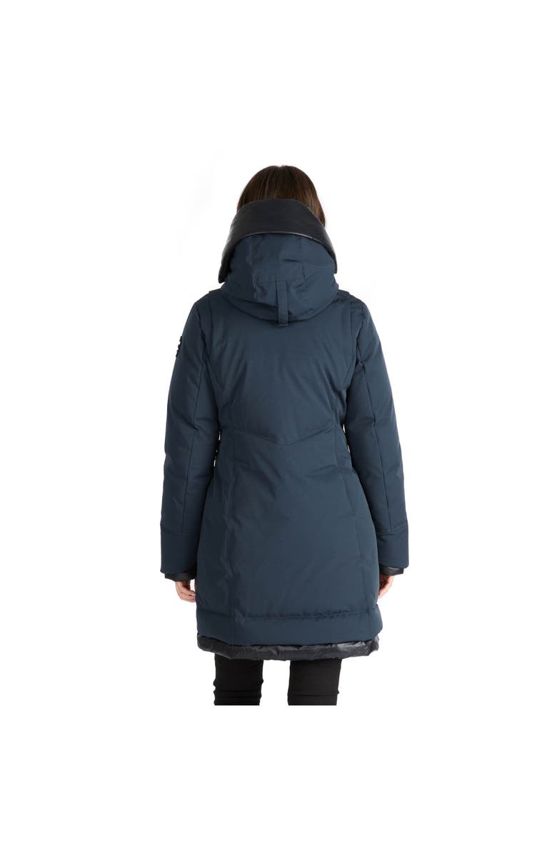 Pajar Rimi Mid Length Parka with Fixed Hood, Alternate, color, Navy