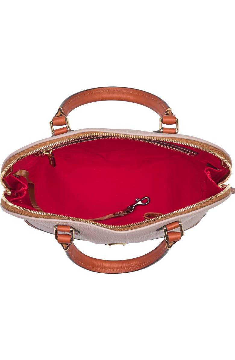 Dooney & Bourke 'Pebble Grain Collection' Water Repellent Leather Zip Satchel, Alternate, color,