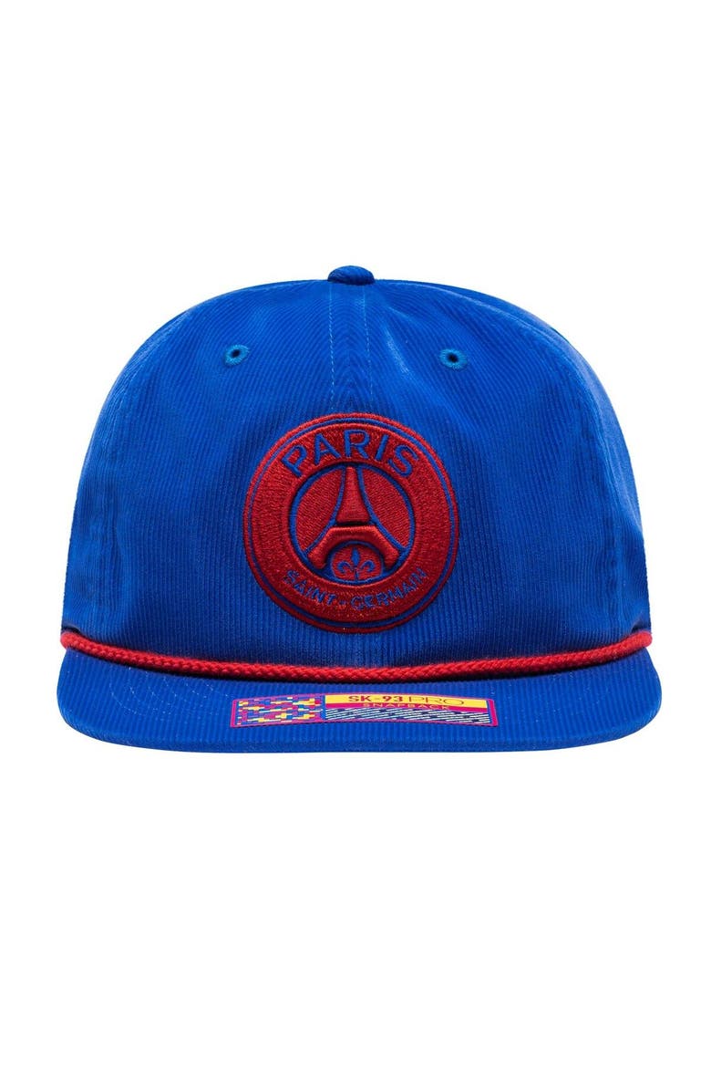 FAN INK Men's Blue Paris Saint-Germain Snow Beach Adjustable Hat, Alternate, color, Blue