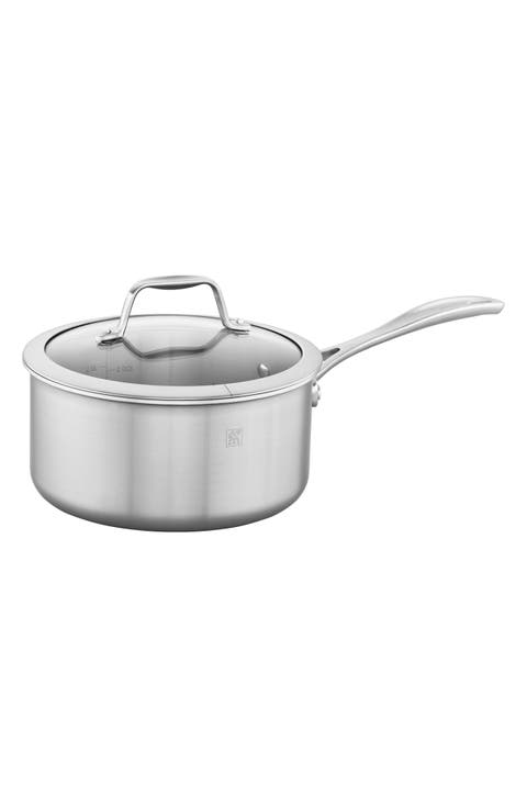 Spirit 3-Ply 3-Quart Sauce Pan with Helper Handle and Lid
