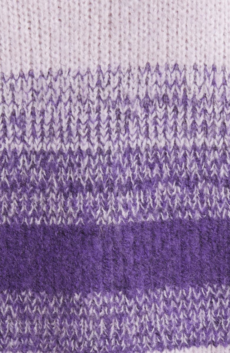 Wit & Wisdom Ombré Stripe Turtleneck Sweater, Alternate, color, Mocha Multi