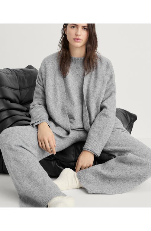 Mango Tie Front Longline Cardigan In Gray