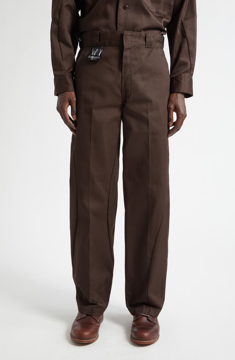 Undercover x Dickies Twill Work Pants, Main, color, Brown