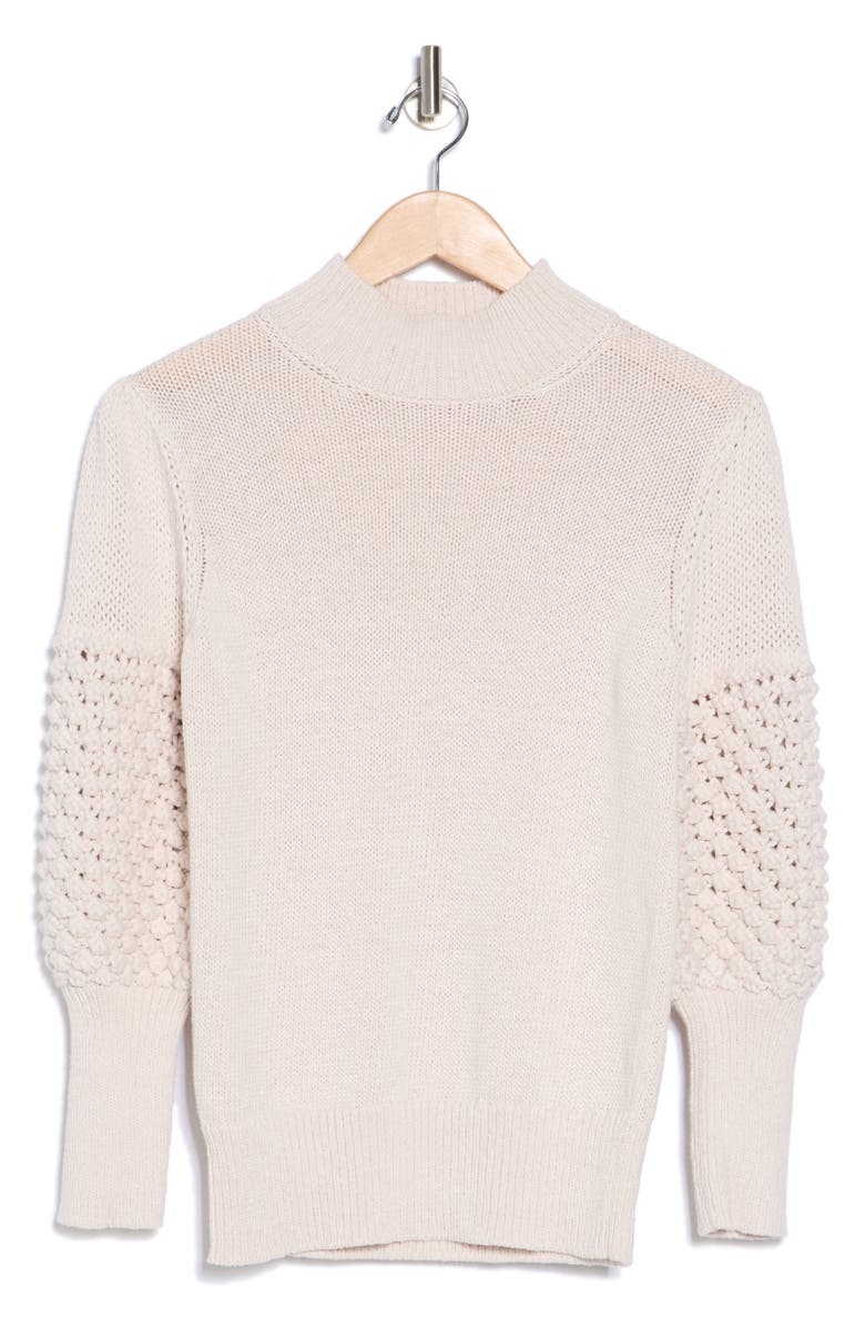 Trina Turk Bellanca Crochet Trim Sweater, Alternate, color, 