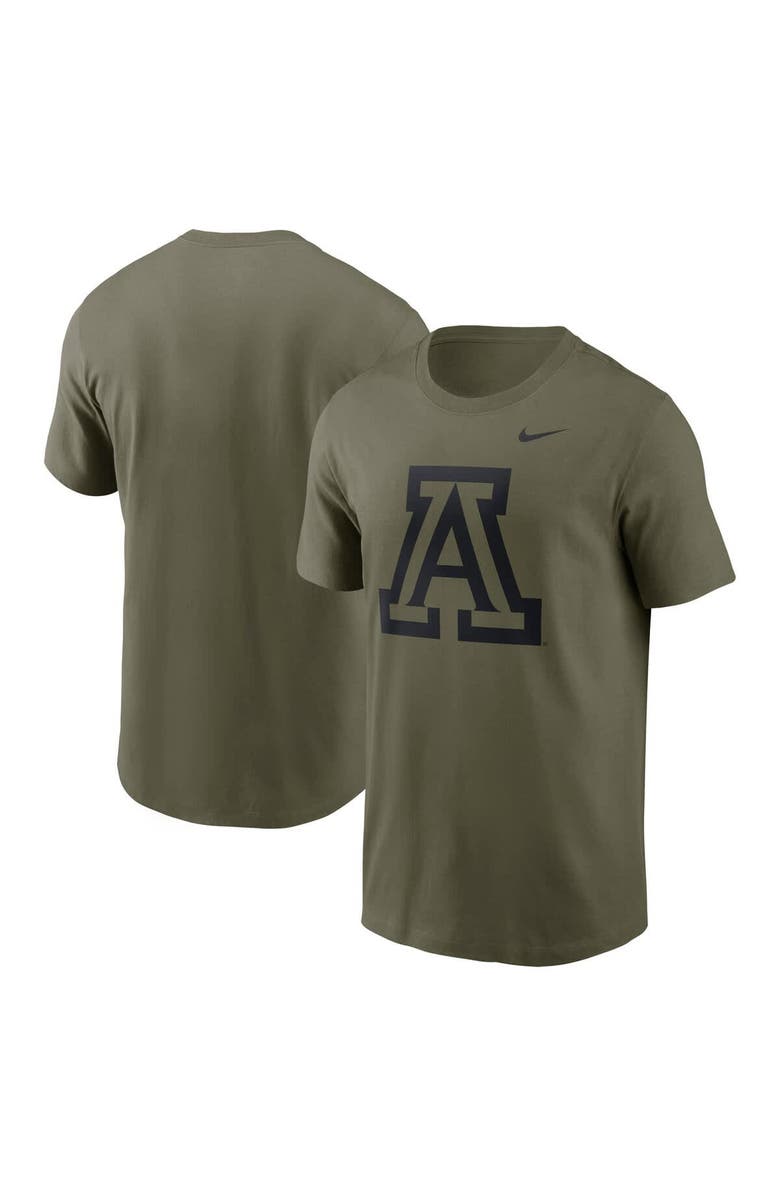 Nike Men's Nike Olive Arizona Wildcats 2024 Military Appreciation Tonal Logo Performance T-Shirt, Main, color, Olive