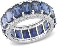 Julianna B. Gemstone & Diamond Eternity Ring 14k