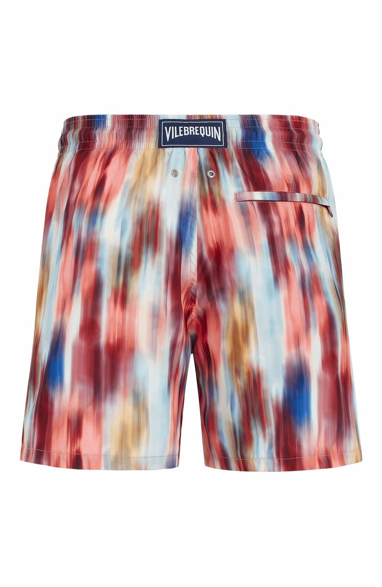 Vilebrequin Men's Ikat Flowers Ultra-Light And Packable Swim Trunks, Alternate, color, 