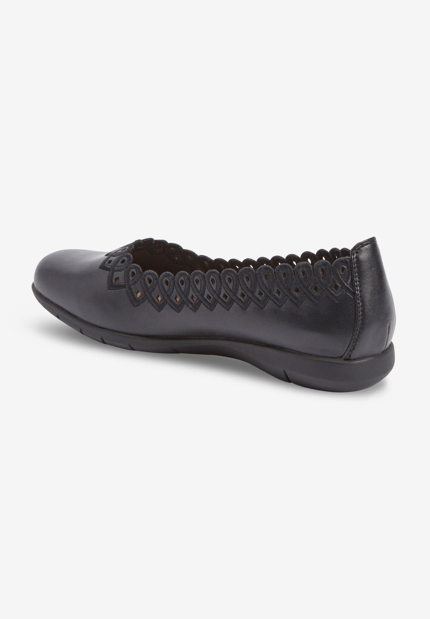 Comfortview The Vivi Slip On Flat, Alternate, color, Black