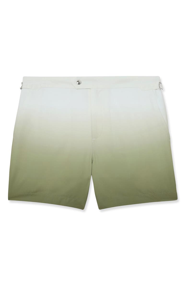 Reiss Amore Ombré Side Adjuster Swim Trunks, Alternate, color, Soft Sage Green