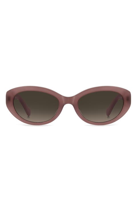 caeley 52mm oval sunglasses