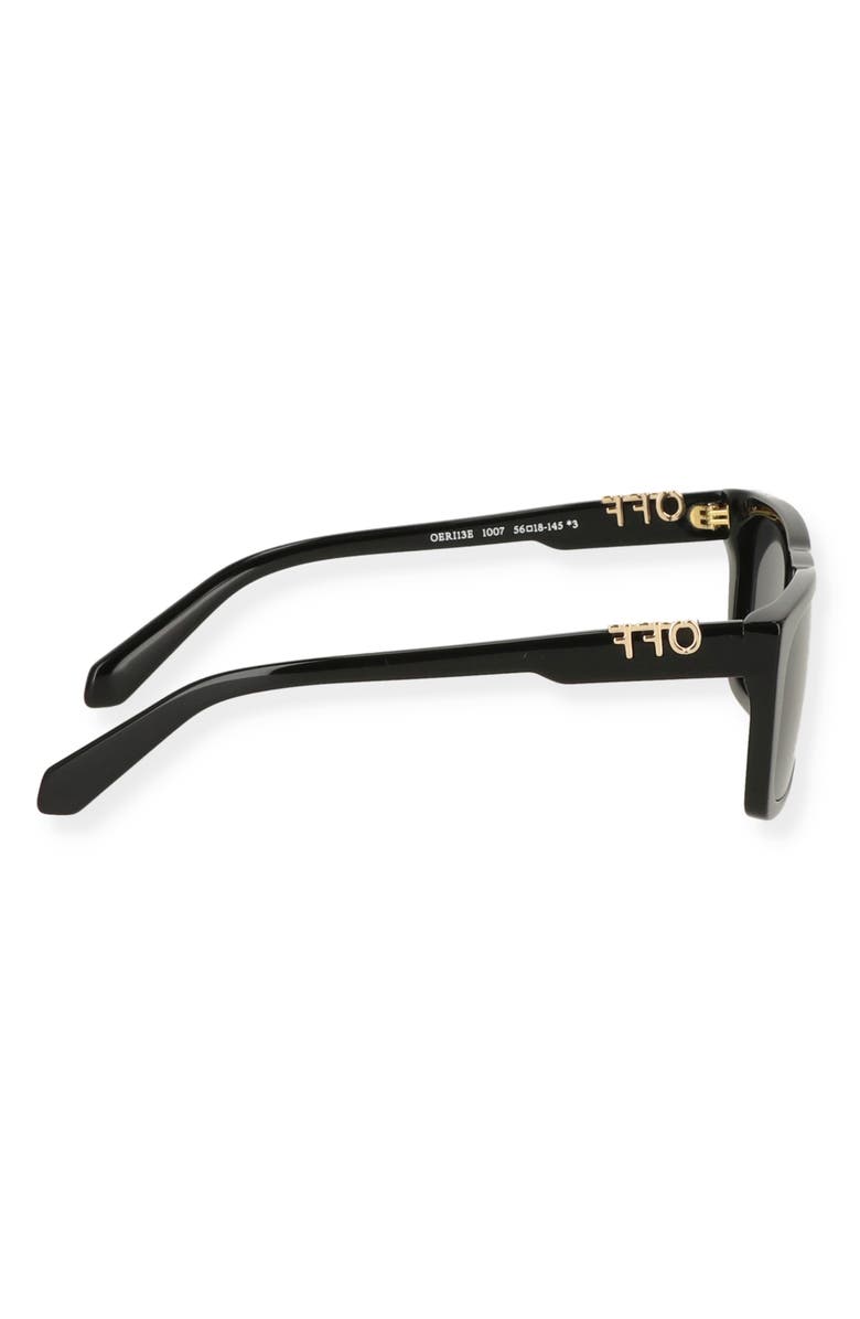 Off-White Albany 56mm Square Sunglasses, Alternate, color, Black Dark Grey