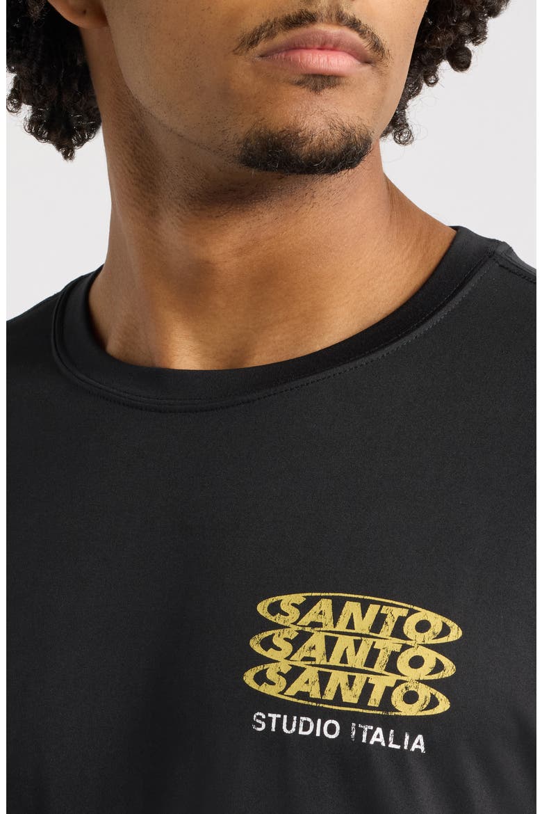 Line Up Performance Graphic T-Shirt, Alternate, color, BLACK