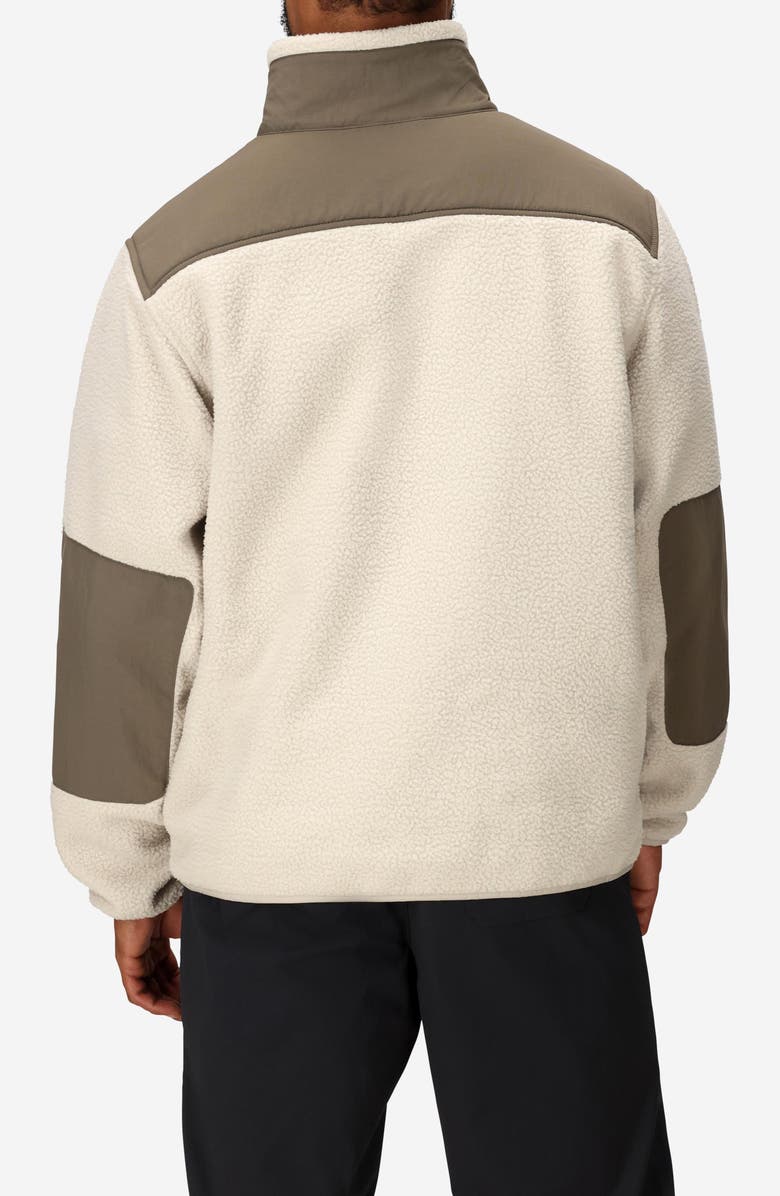 Marmot Wanderer High Pile Fleece Half Zip Pullover, Alternate, color, Birch Bark