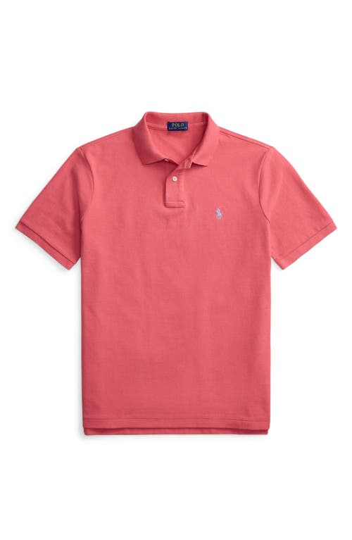 Polo Ralph Lauren The Iconic Cotton Mesh Polo In Pink
