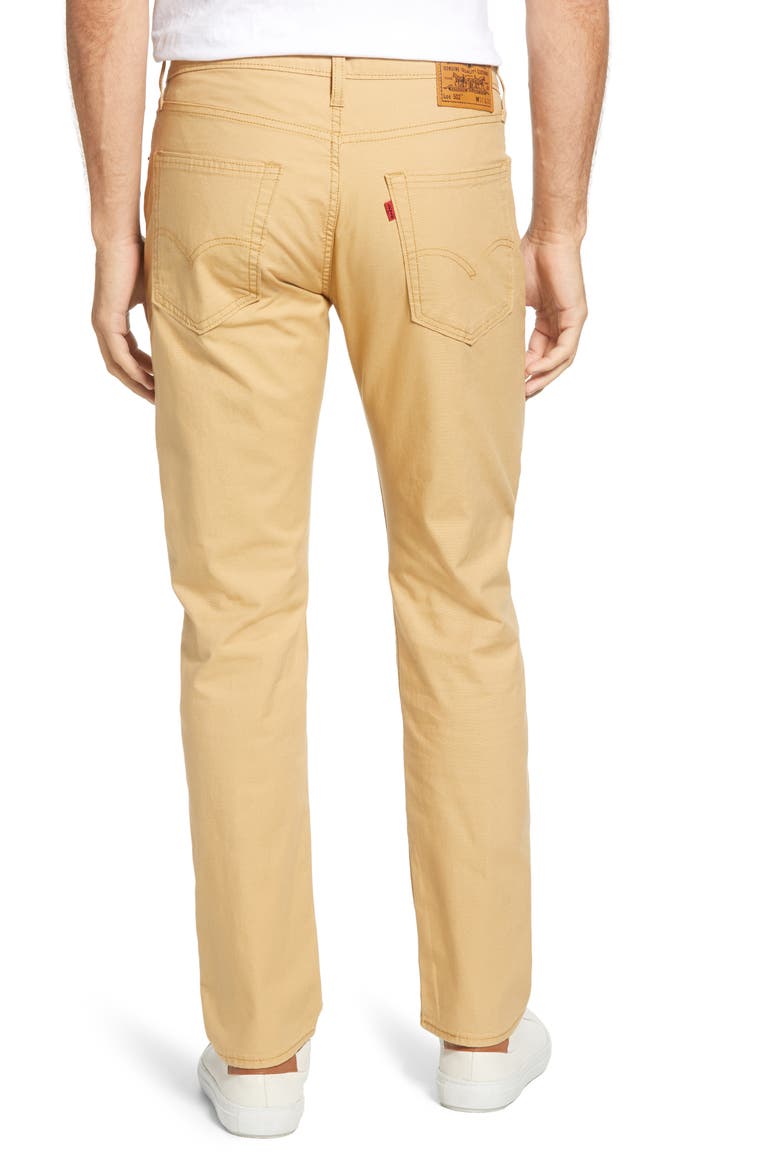 Levi's® x Justin Timberlake 502™ Taper Fit Five Pocket Pants, Alternate, color, GOLDEN CANVAS