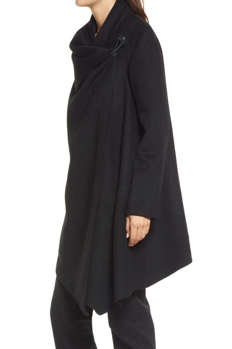 Monument Eve Coat, Alternate, color, BLACK