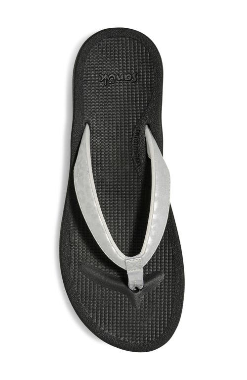 Sanuk Cosmic Shores Water Friendly Flip Flop In Black
