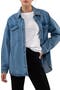 Cotton Denim Shirt Jacket
