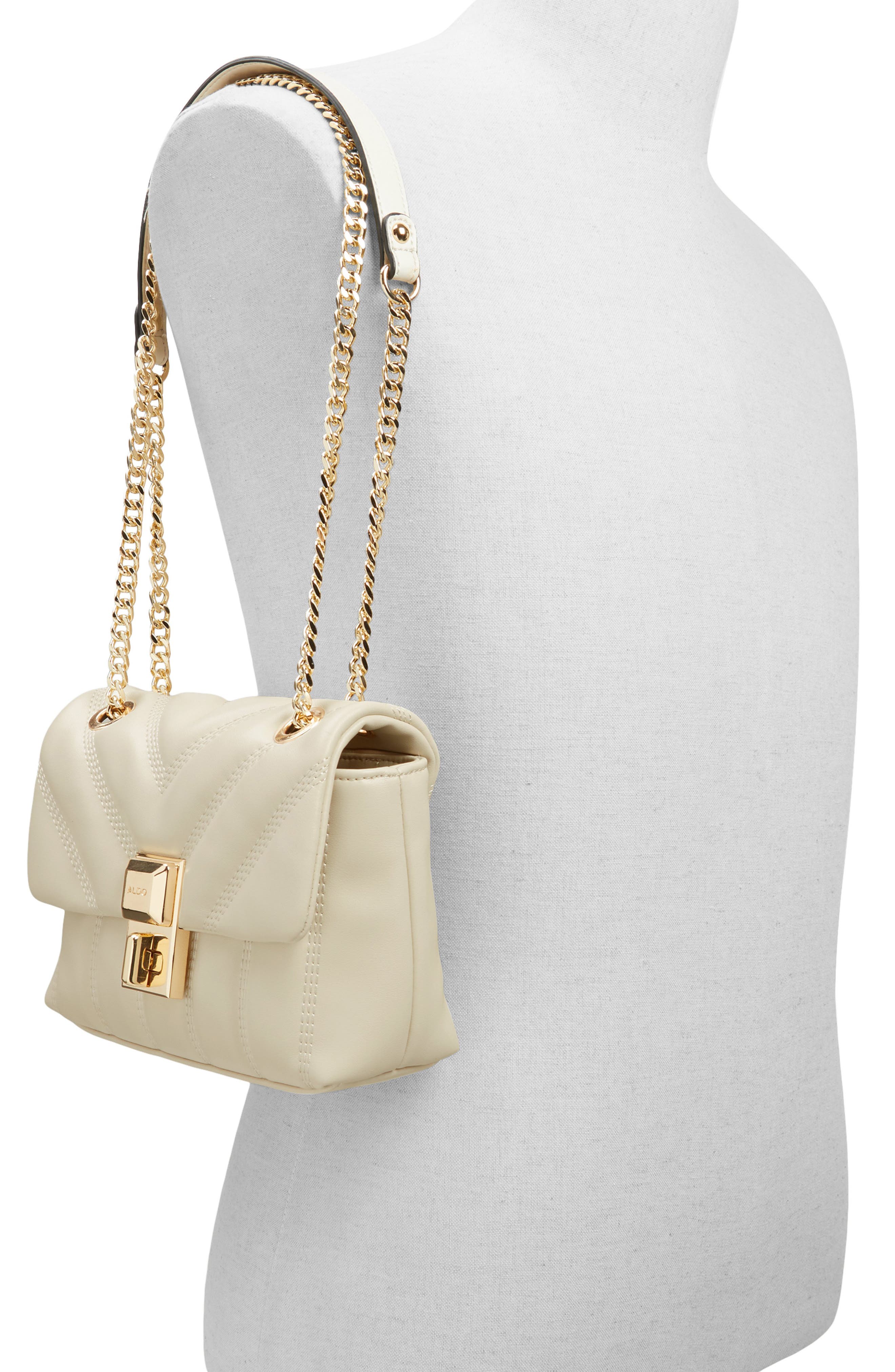 ALDO Rhilii Quilted Faux Leather Crossbody Bag, Alternate, color, 