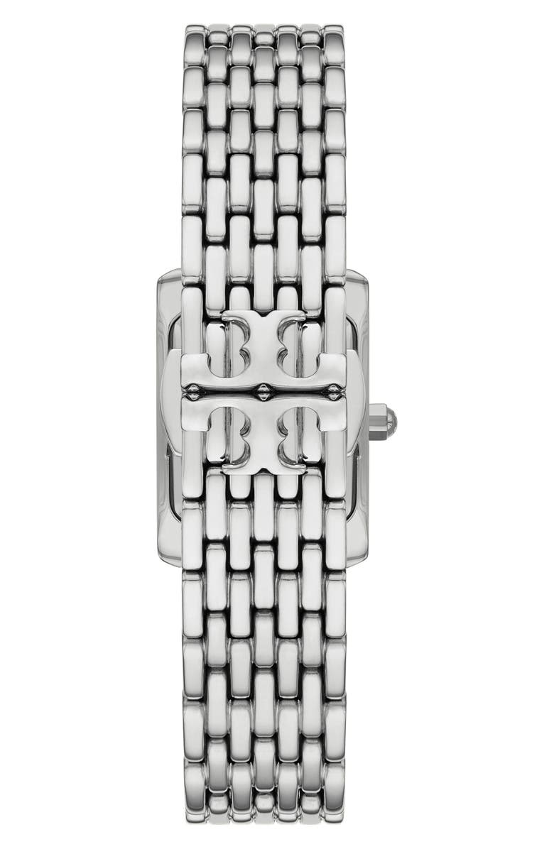 Tory Burch The Small Eleanor Bracelet Watch, 19mm x 28mm, Alternate, color, Silver