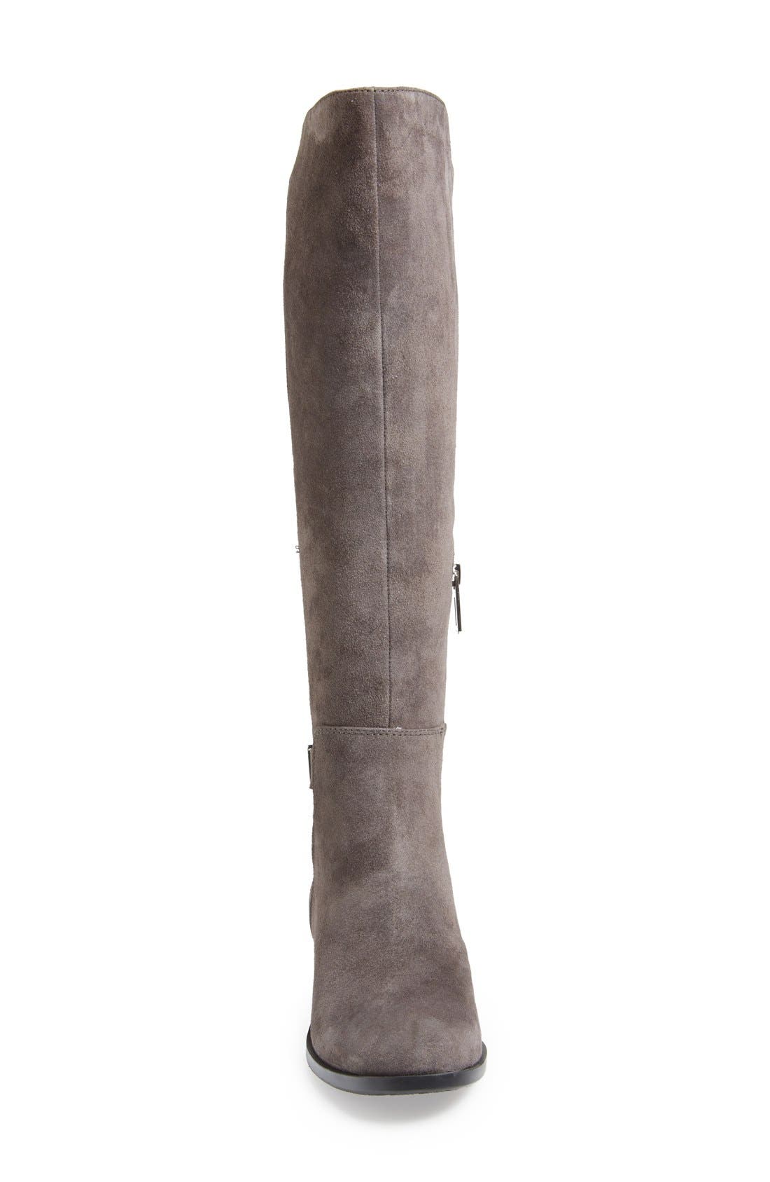 'Onna' Over The Knee Boot, Alternate, color, GREY SUEDE