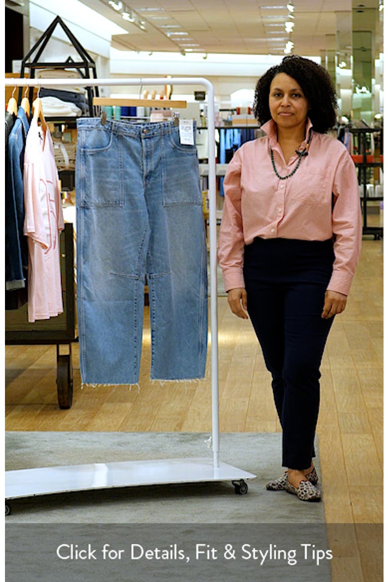 Darted Utility Barrel Leg Jeans video