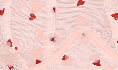 Honeydew Serina Flock Embroidered Mesh Underwire Bra