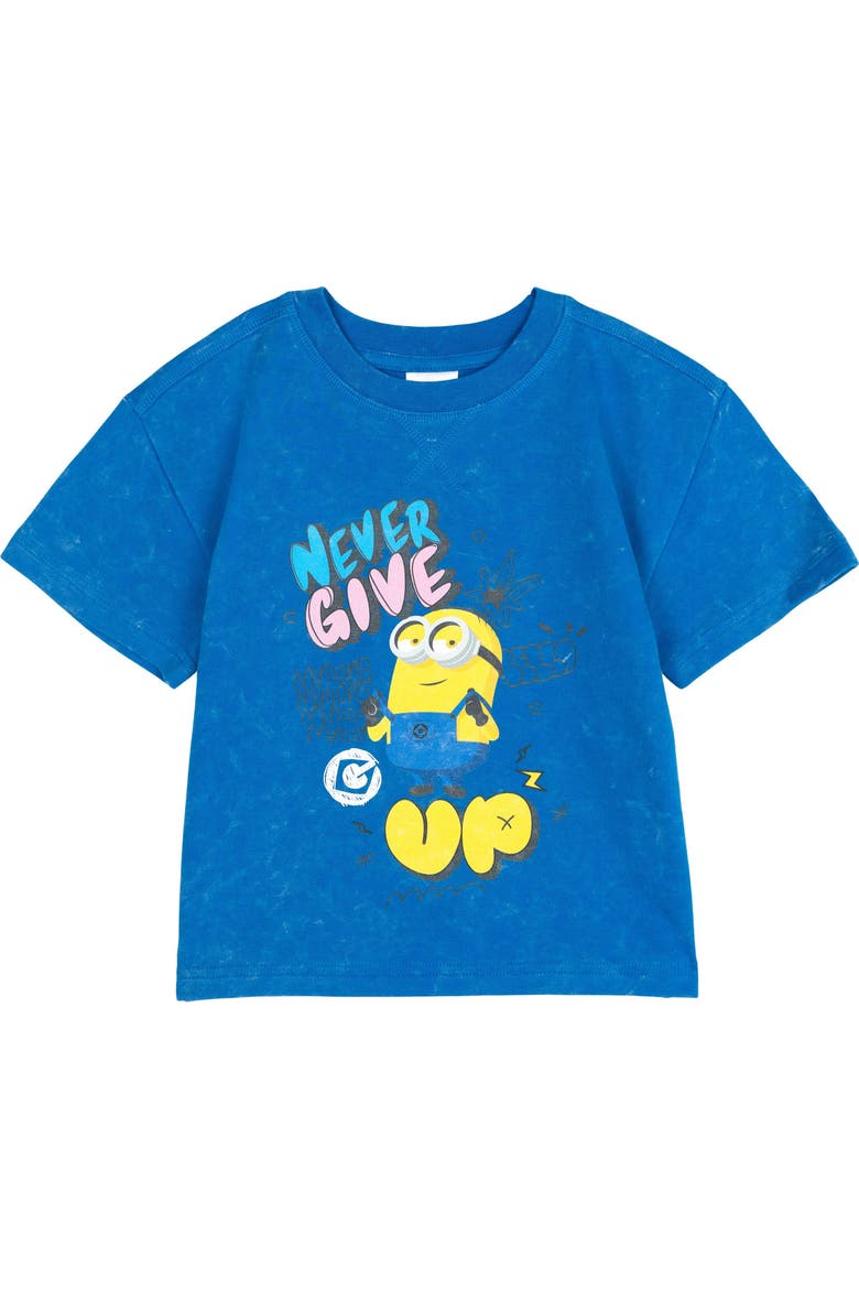Wash 2-Piece T-Shirt and Shorts Set, Alternate, color, Minion Washed Blue