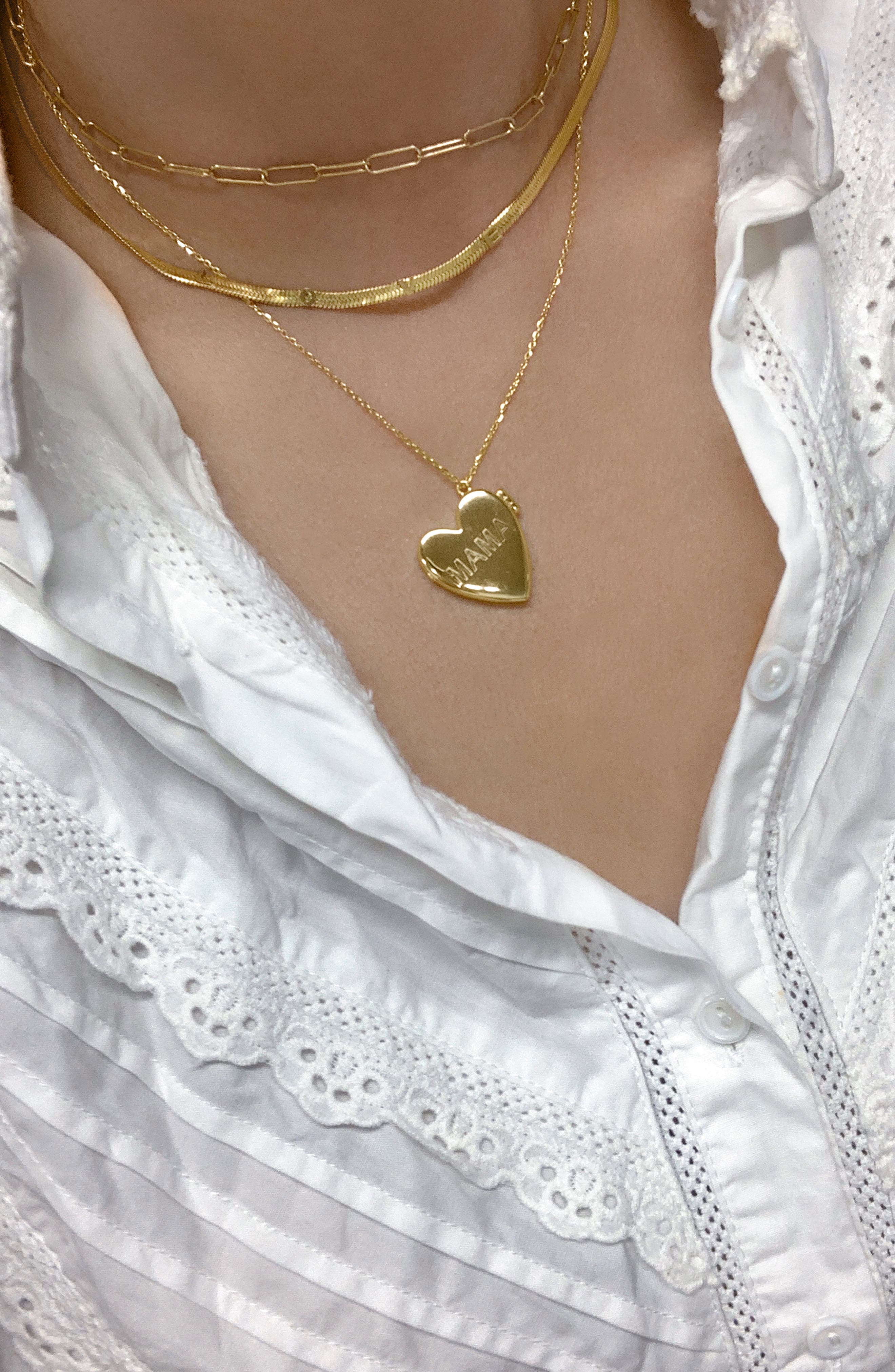Adornia 14K Gold Plated Love Snake Chain Necklace (Women) | Nordstromrack