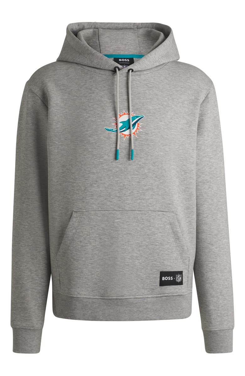 BOSS x NFL Woodson Graphic Hoodie, Alternate, color, Miami Dolphins