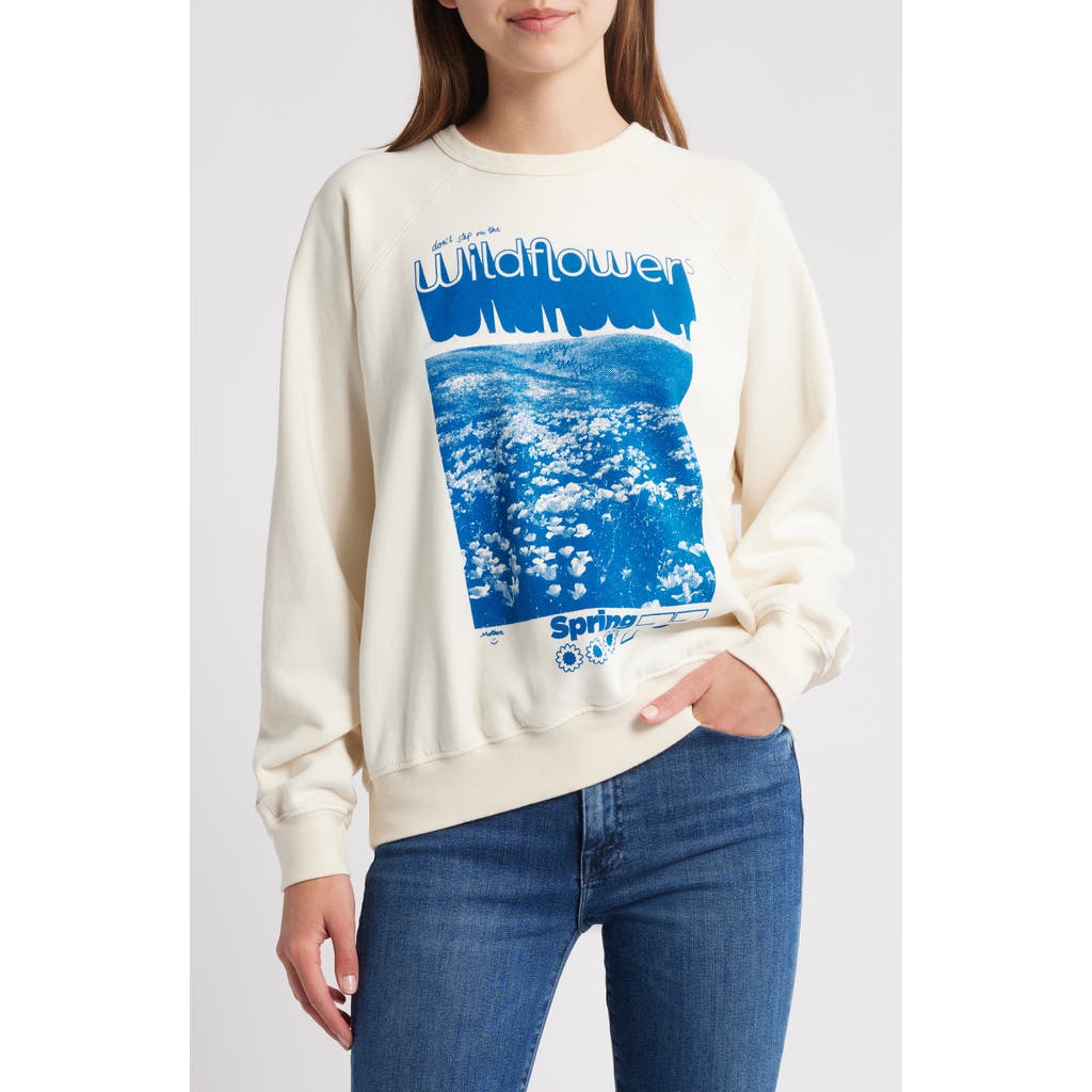 Mother The Biggie Concert Graphic Sweatshirt In Neutral