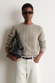 COS Cable-knit Cashmere Sweater